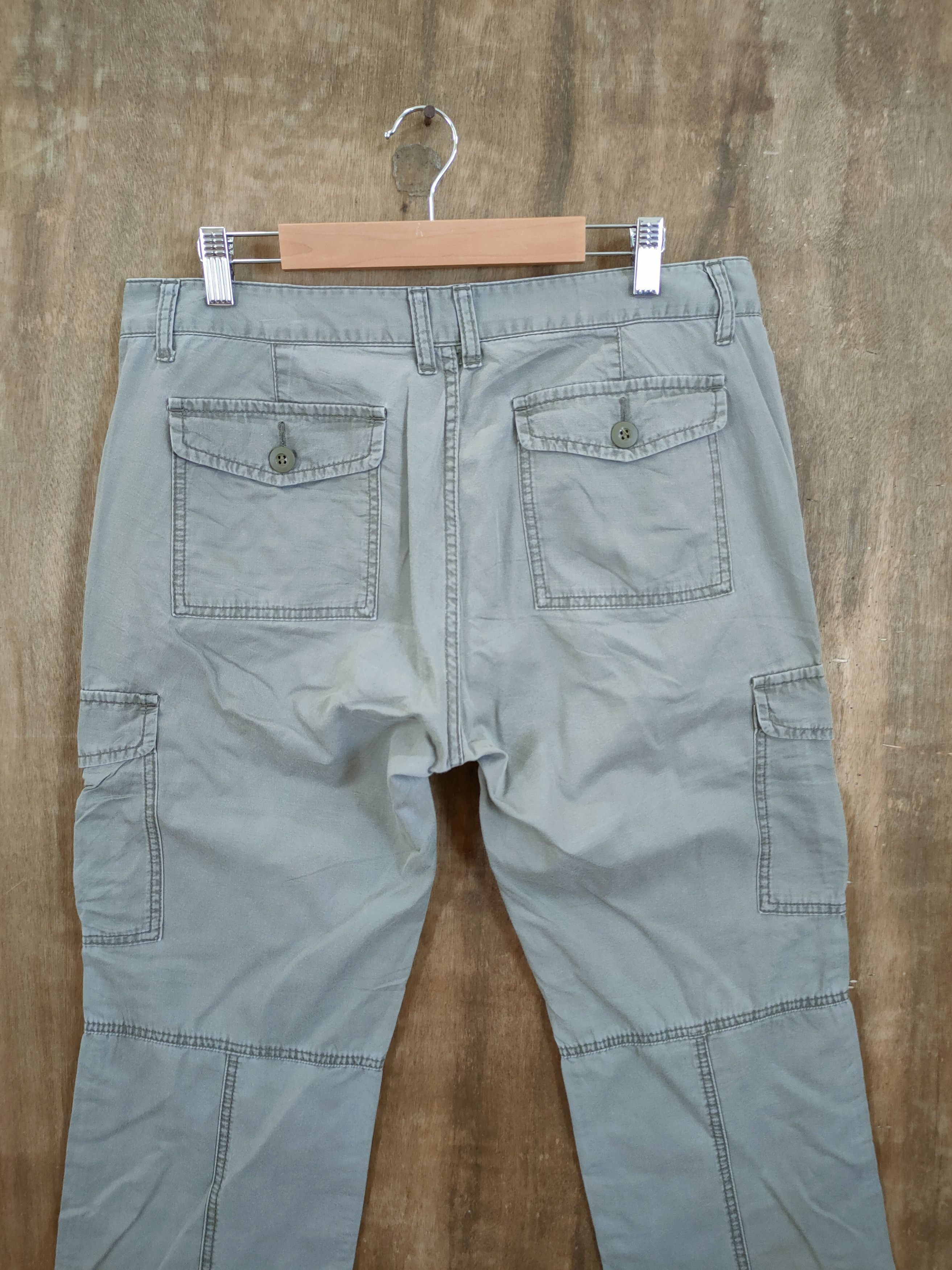 Japanese Brand DLL Uniqlo faded japan utility Multipocket Cargo pants #1329 Size US 33 - 7 Thumbnail