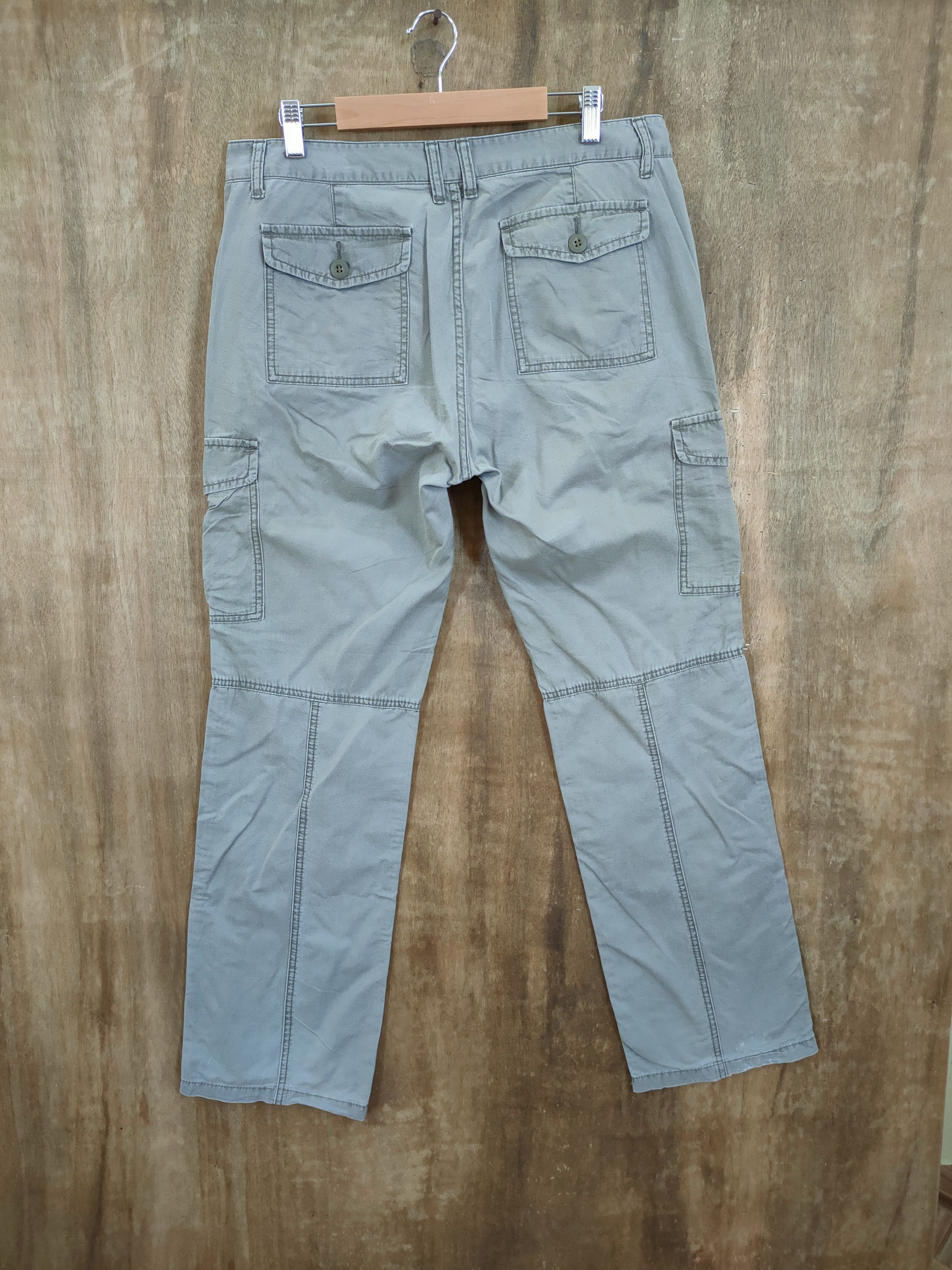 Japanese Brand DLL Uniqlo faded japan utility Multipocket Cargo pants #1329 Size US 33 - 5 Thumbnail