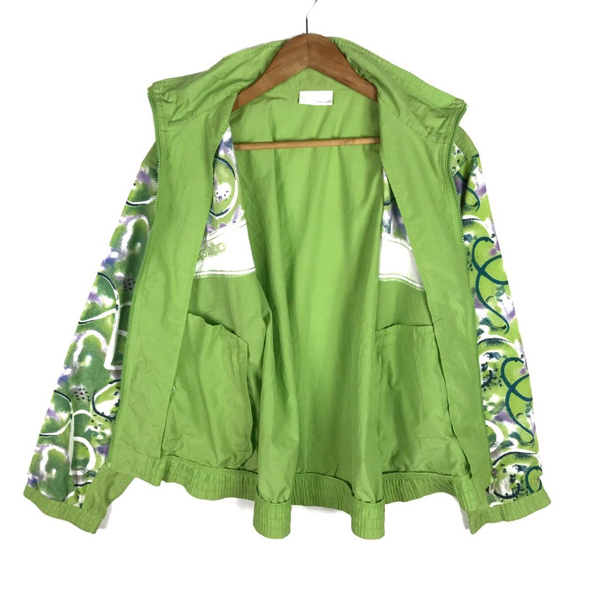 Adidas × Vintage Vintage 80s Adidas Small Logo Pop Art Windbreaker Zip Up Size US M / EU 48-50 / 2 - 10 Thumbnail