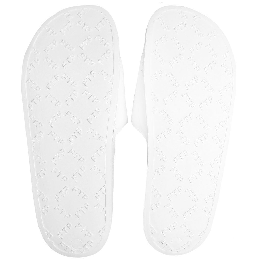 Fuck The Population FTP Upside Down Logo Slides White 10US Size US 10 / EU 43 - 3 Thumbnail