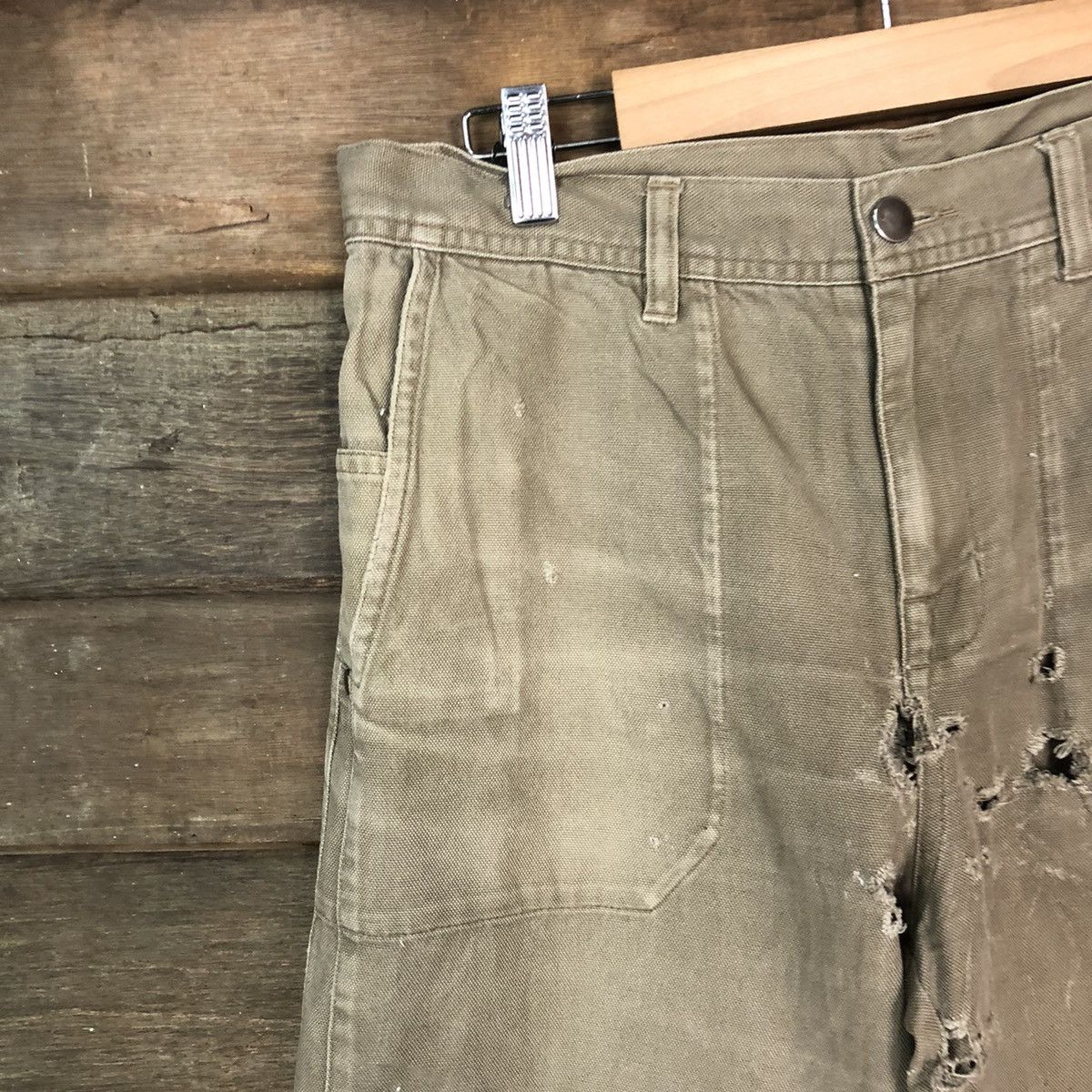 Patagonia DL Patagonia Brown Distressed double knee cargo Pants #7069 Size US 30 / EU 46 - 4 Thumbnail