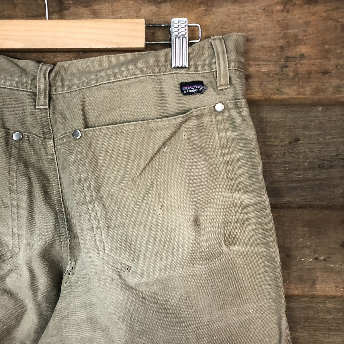 Patagonia DL Patagonia Brown Distressed double knee cargo Pants #7069 Size US 30 / EU 46 - 13 Thumbnail