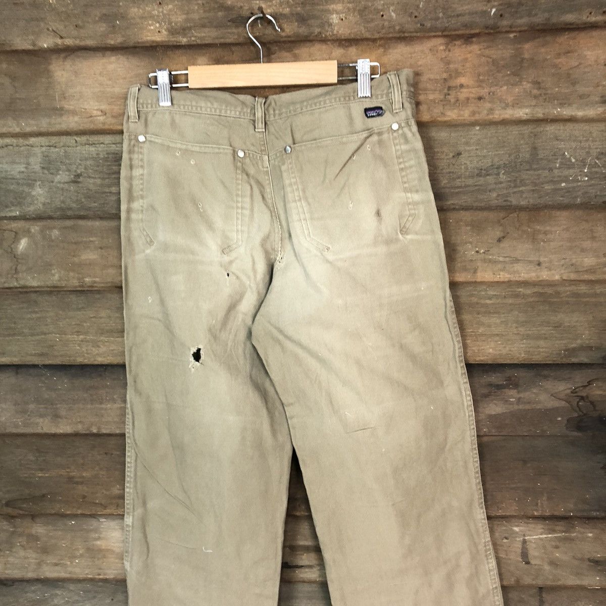 Patagonia DL Patagonia Brown Distressed double knee cargo Pants #7069 Size US 30 / EU 46 - 10 Thumbnail