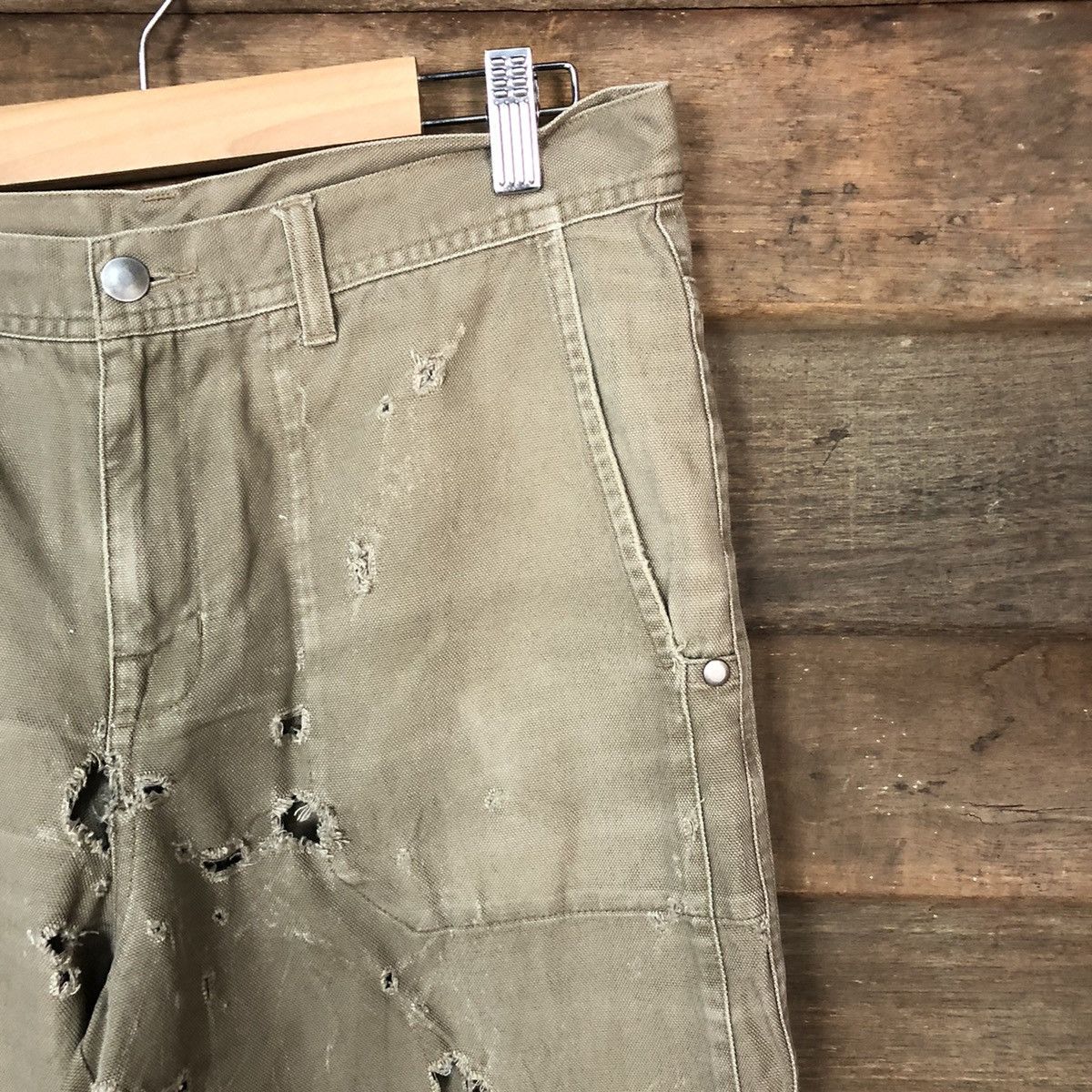 Patagonia DL Patagonia Brown Distressed double knee cargo Pants #7069 Size US 30 / EU 46 - 5 Thumbnail