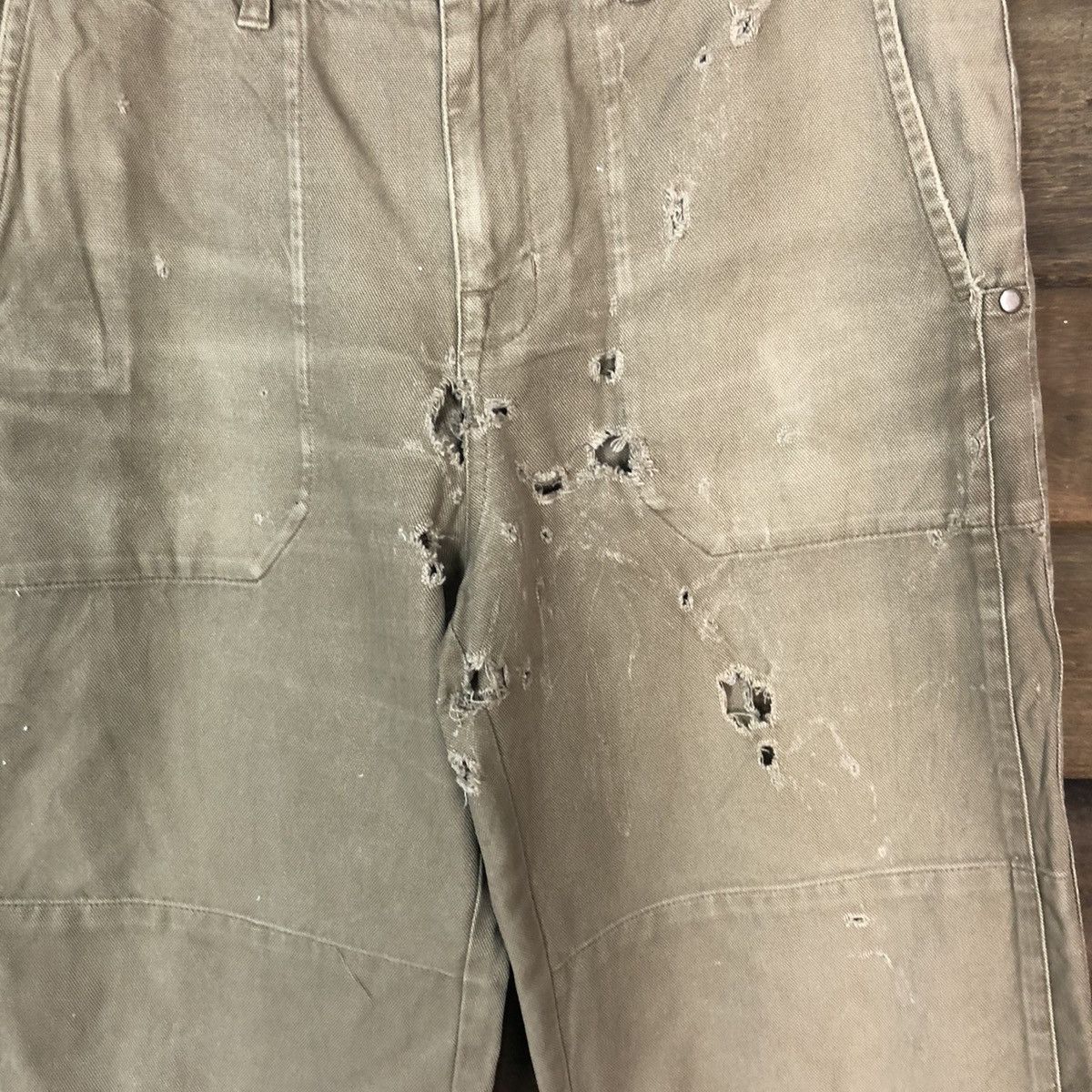 Patagonia DL Patagonia Brown Distressed double knee cargo Pants #7069 Size US 30 / EU 46 - 6 Thumbnail