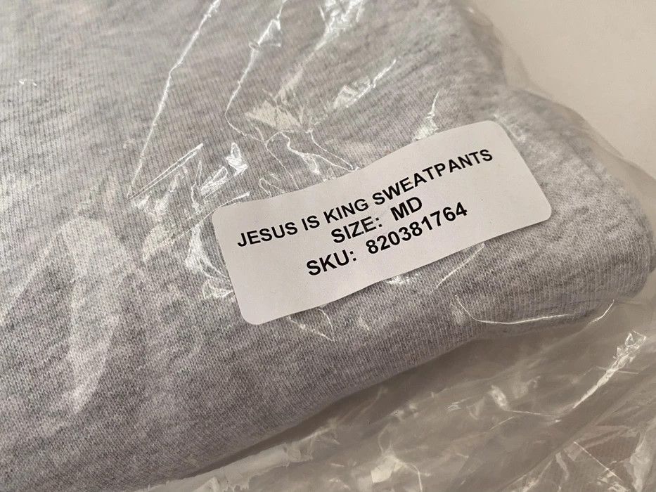 Kanye West Kanye West Jesus Is King Sweatpants Light Heather Medium Size US 32 / EU 48 - 5 Thumbnail