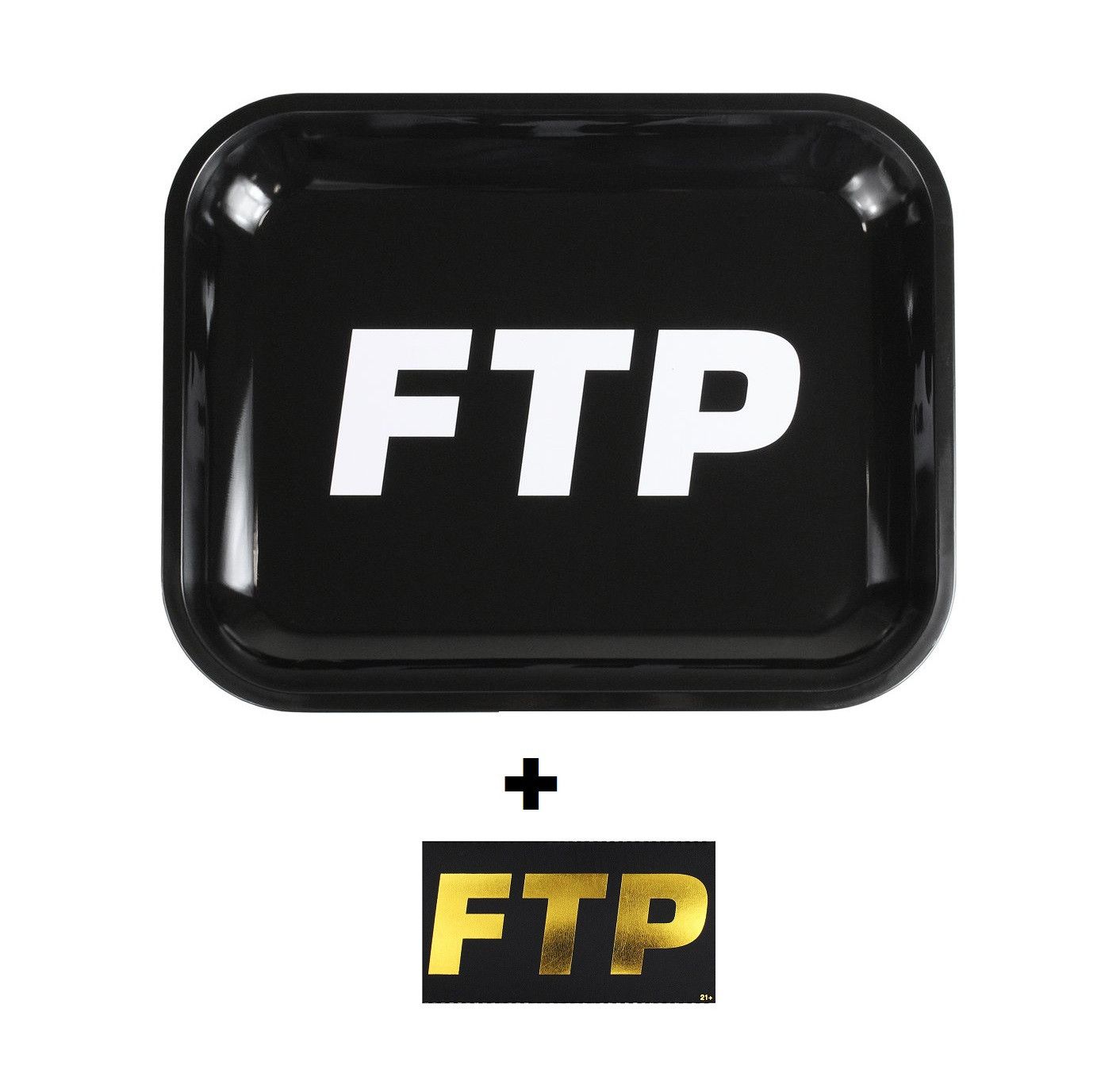 Fuck The Population FTP Jumbo Logo Rolling Tray & Quarter Rolling Paper Bundle Size ONE SIZE - 1 Thumbnail