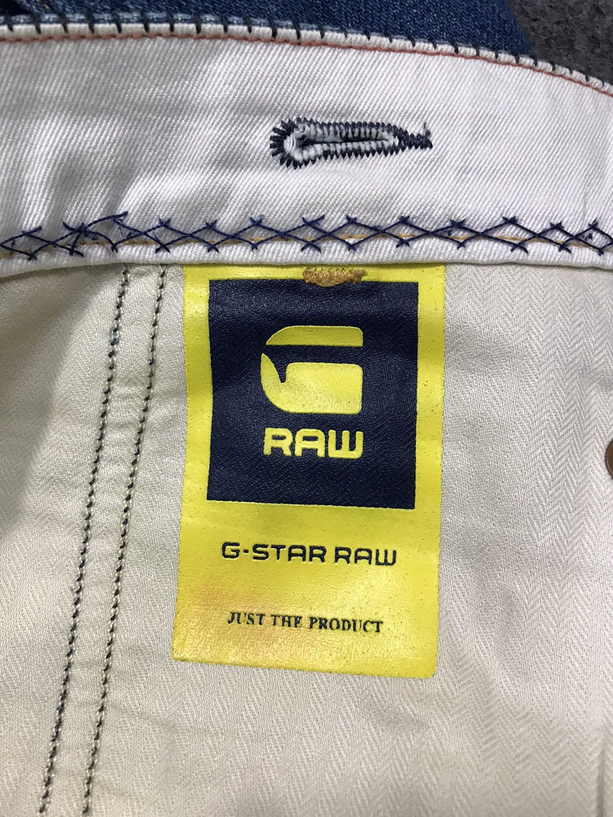 Vintage GS Star Raw Regular Fits Pants Buttonfly Distressed Denim Size US 34 / EU 50 - 6 Thumbnail