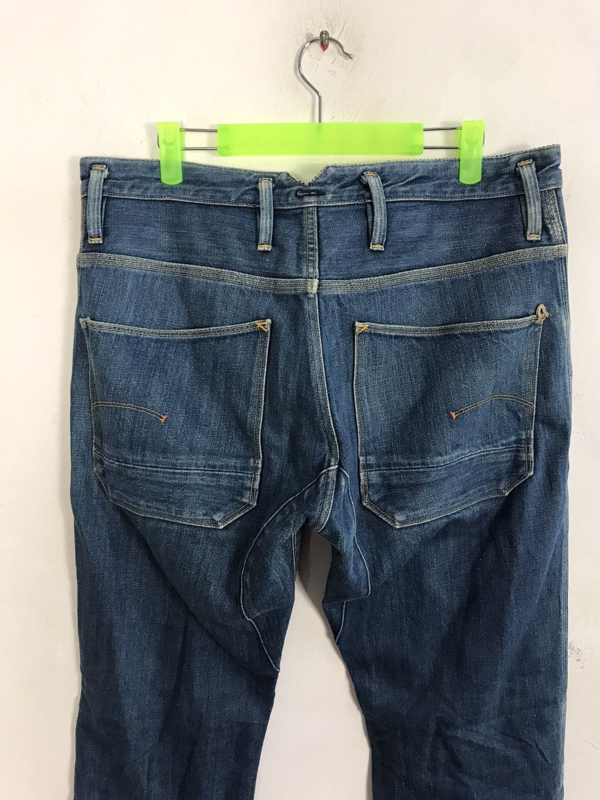 Vintage GS Star Raw Regular Fits Pants Buttonfly Distressed Denim Size US 34 / EU 50 - 4 Thumbnail