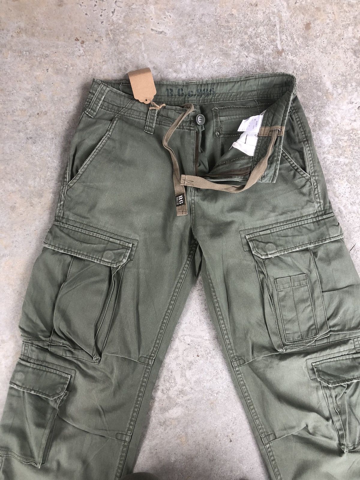 Japanese Brand Real Crush Cargo Pants Tatctical Multipocket Size US 31 - 3 Thumbnail