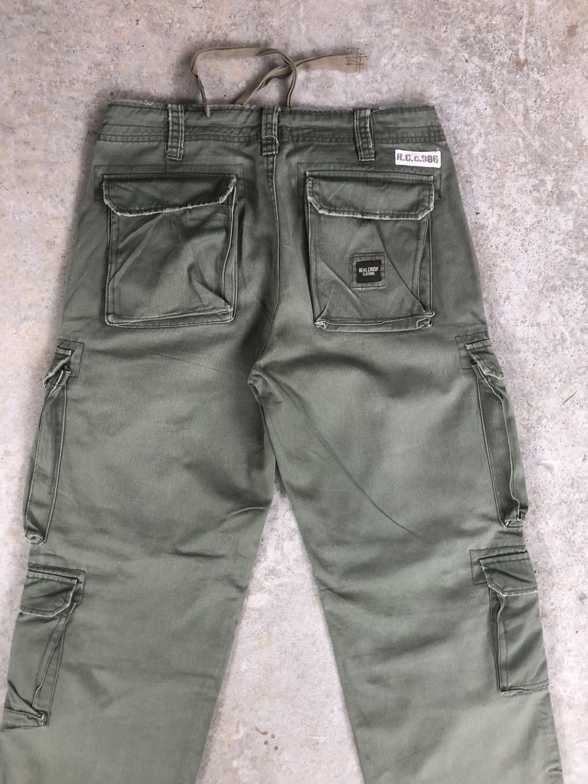 Japanese Brand Real Crush Cargo Pants Tatctical Multipocket Size US 31 - 8 Thumbnail