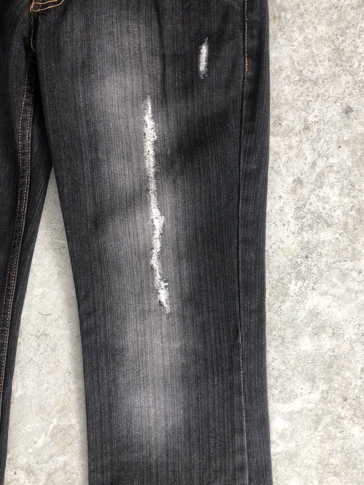 If Six Was Nine Japanese Nylaus Flared Jeans Double Waist Distressed Jeans Size US 32 / EU 48 - 6 Thumbnail