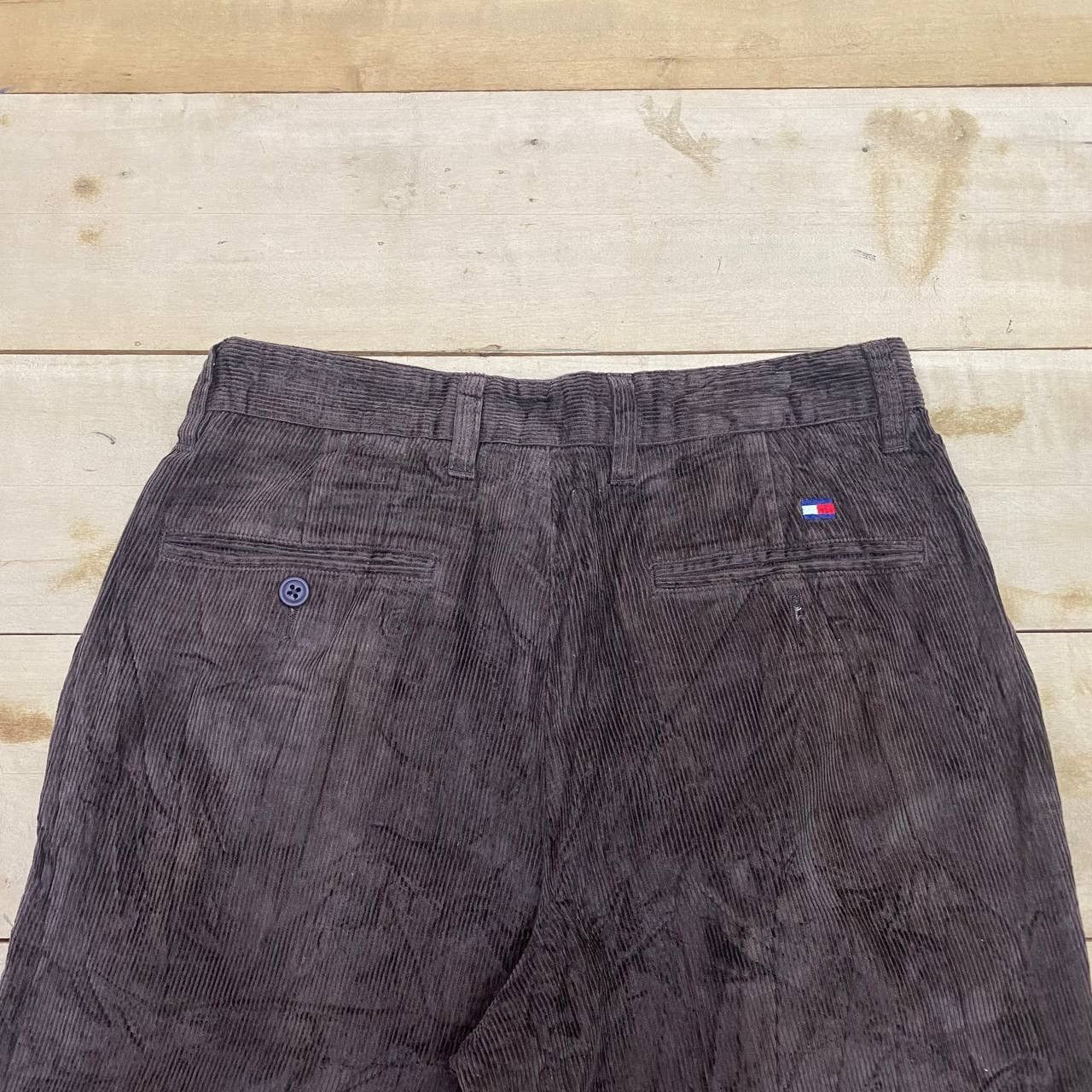 Tommy Hilfiger × Vintage X385 VTG TOMMY CORDUROY ACID WASH PANTS Size US 29 - 2 Thumbnail