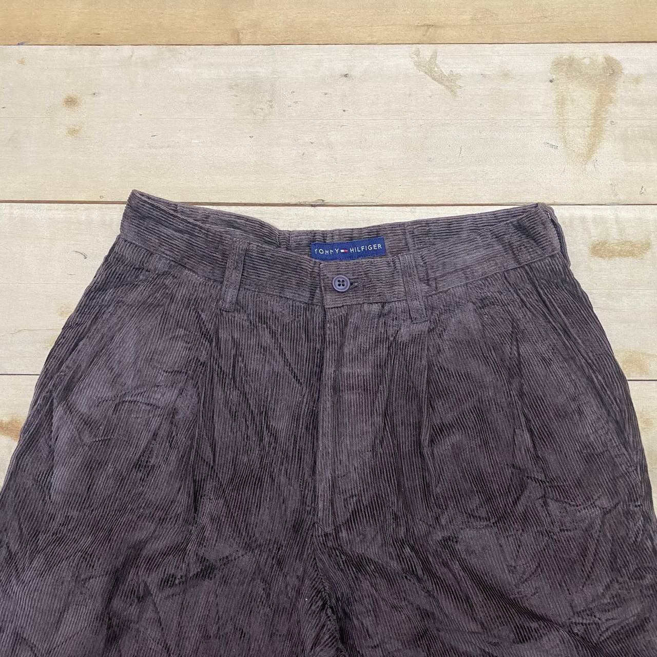 Tommy Hilfiger × Vintage X385 VTG TOMMY CORDUROY ACID WASH PANTS Size US 29 - 4 Thumbnail