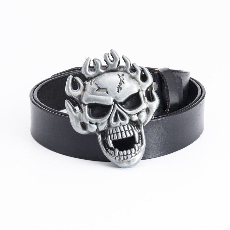 Leather 🔥Fashion retro personality belt Size ONE SIZE - 1 Thumbnail