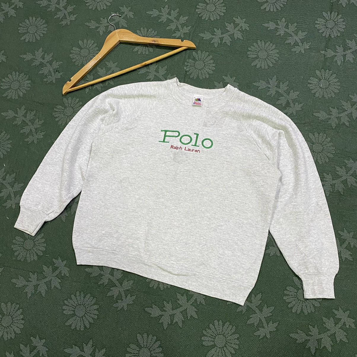 Polo Ralph Lauren Vintage Bootleg 90s Polo Ralph Lauren Embroidered Sweatshirt Size US L / EU 52-54 / 3 - 1 Thumbnail