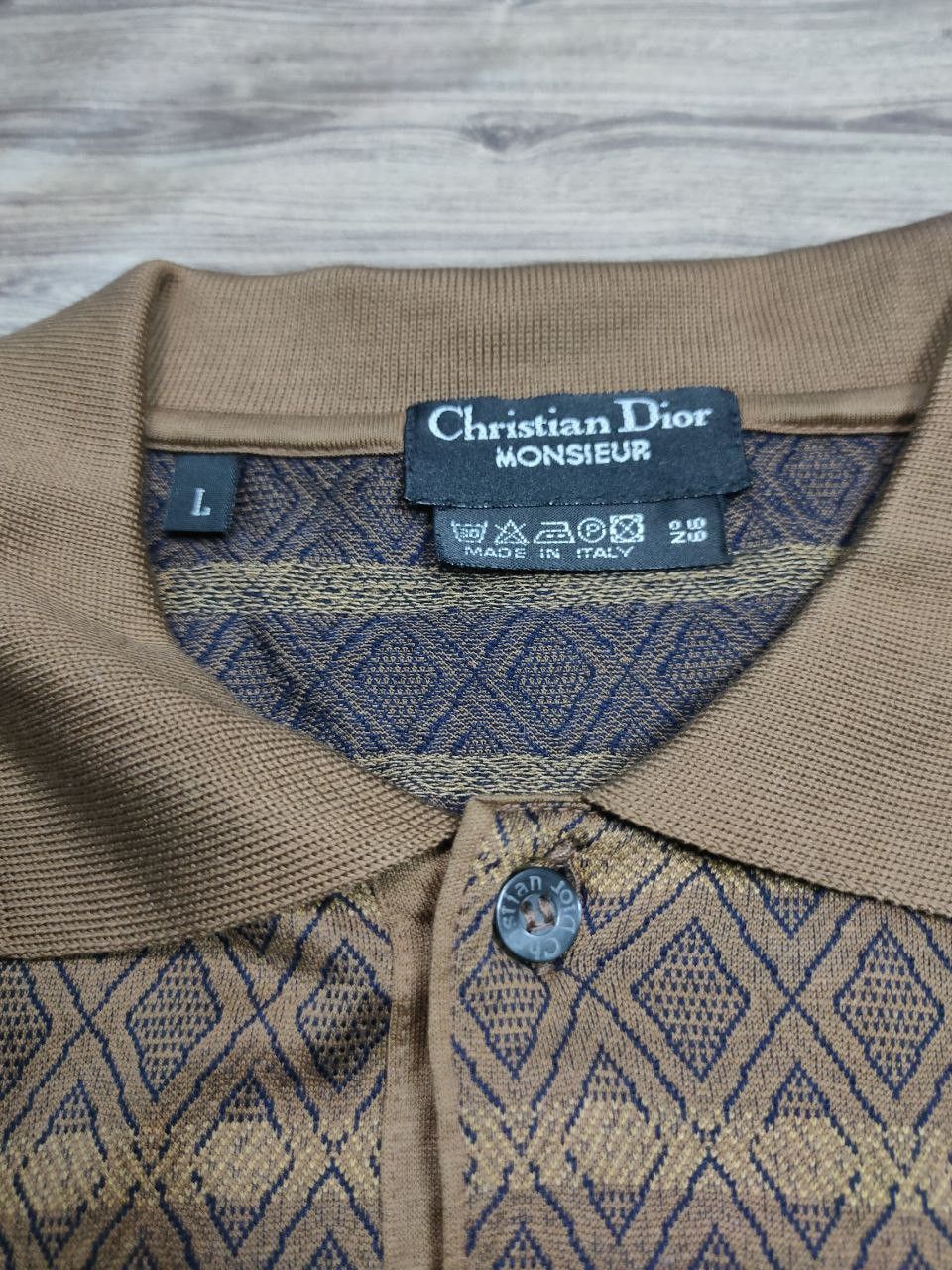 Christian Dior Monsieur × Dior × Vintage 💥final💥 Vintage Pattern Christian Dior Monsieur Polo shirt Size US L / EU 52-54 / 3 - 5 Thumbnail