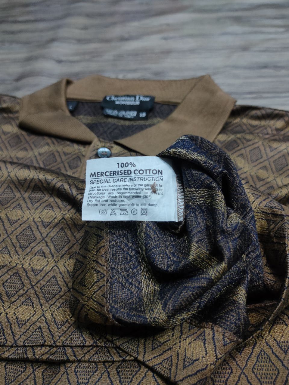 Christian Dior Monsieur × Dior × Vintage 💥final💥 Vintage Pattern Christian Dior Monsieur Polo shirt Size US L / EU 52-54 / 3 - 4 Thumbnail