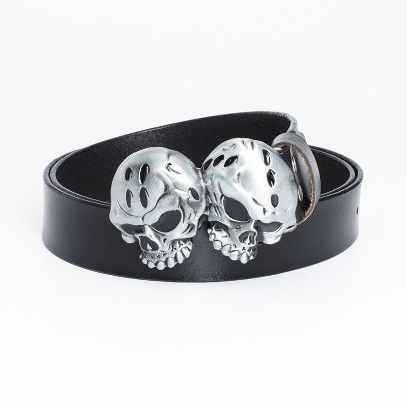 Leather 🔥Fashion retro personality belt Size ONE SIZE - 1 Thumbnail