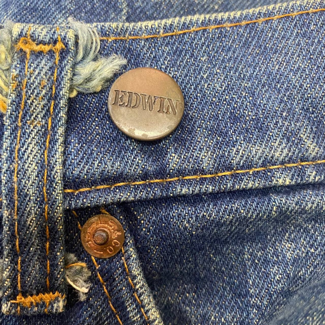 Edwin × Vintage X387 VTG EDWIN JAPAN SKINNY ACID WASH DENIM Size US 31 - 6 Thumbnail