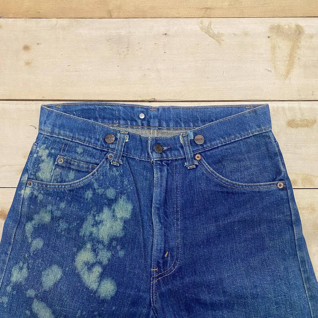 Edwin × Vintage X387 VTG EDWIN JAPAN SKINNY ACID WASH DENIM Size US 31 - 2 Thumbnail