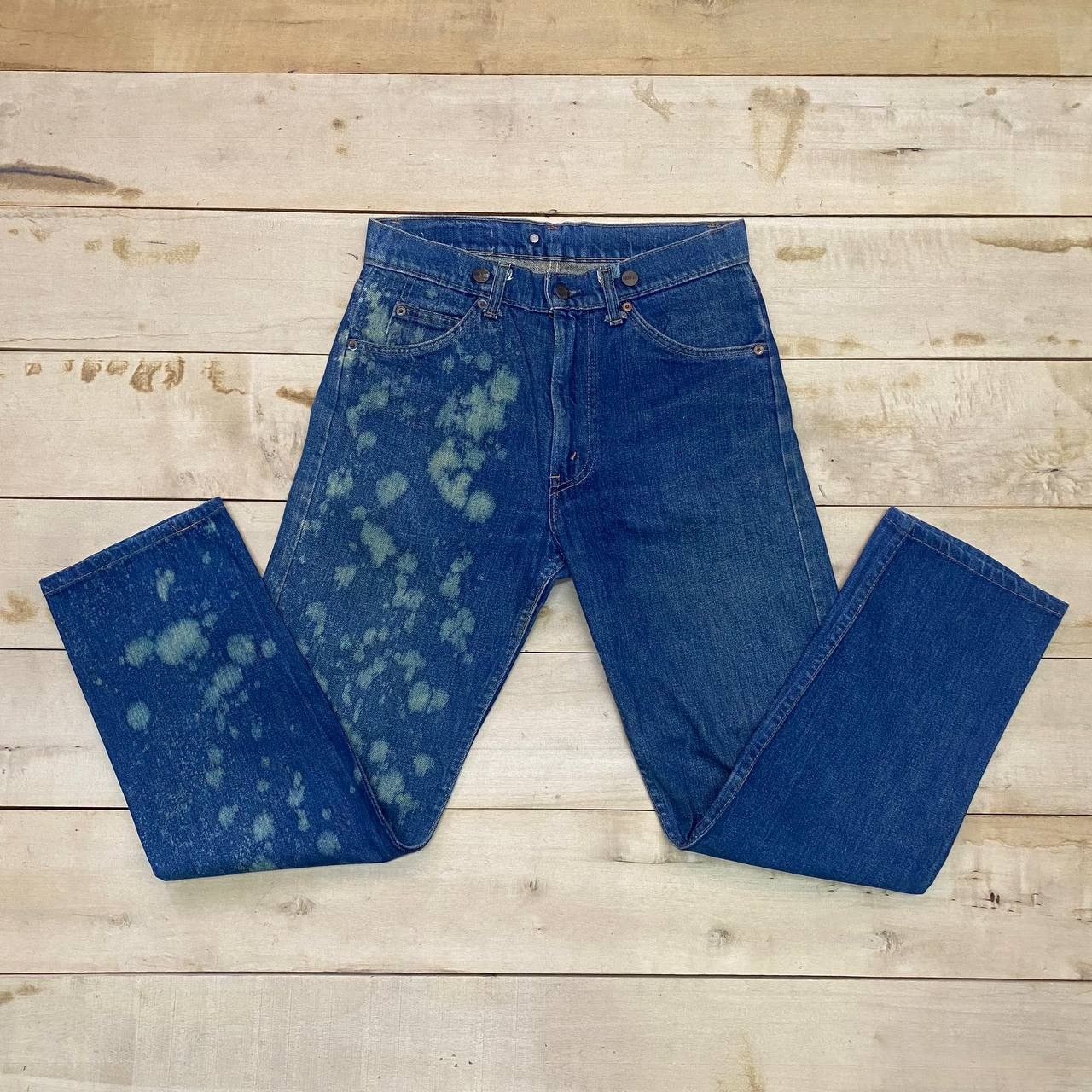Edwin × Vintage X387 VTG EDWIN JAPAN SKINNY ACID WASH DENIM Size US 31 - 1 Thumbnail