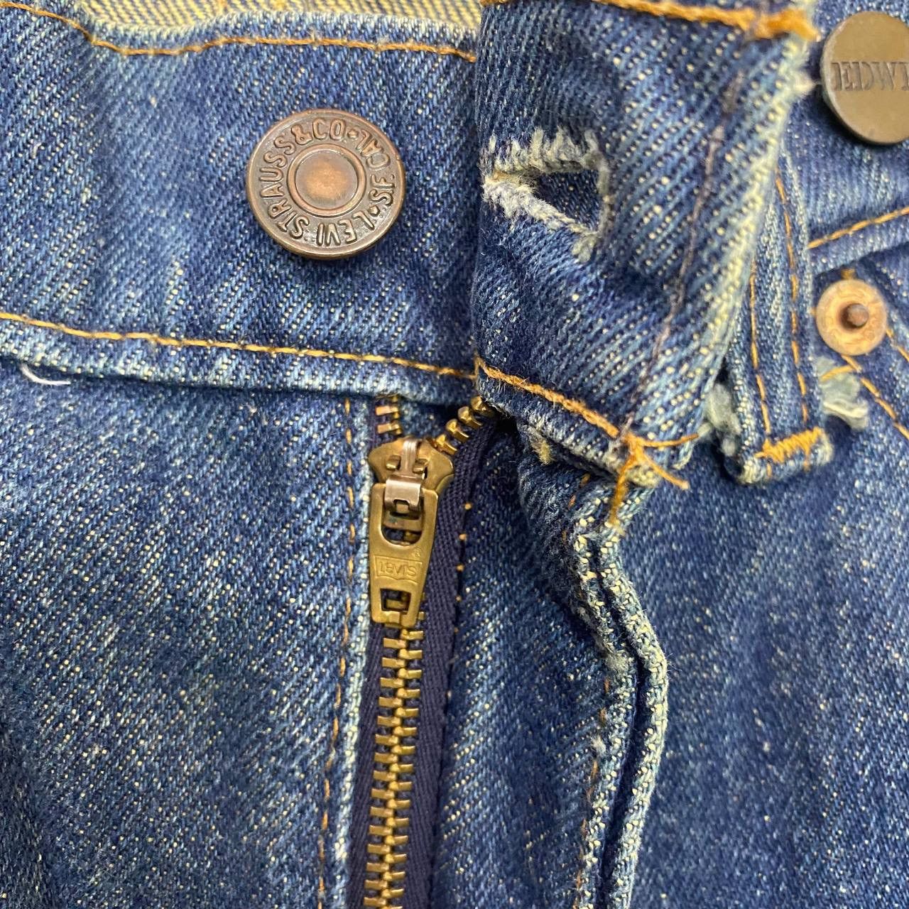 Edwin × Vintage X387 VTG EDWIN JAPAN SKINNY ACID WASH DENIM Size US 31 - 5 Thumbnail