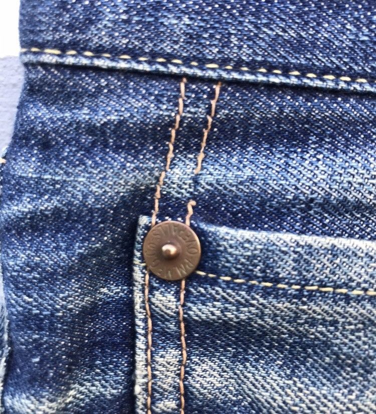 Vintage 32x28 vintage Phigvel rusty wash distressed blue denim jeans Size US 32 / EU 48 - 5 Thumbnail