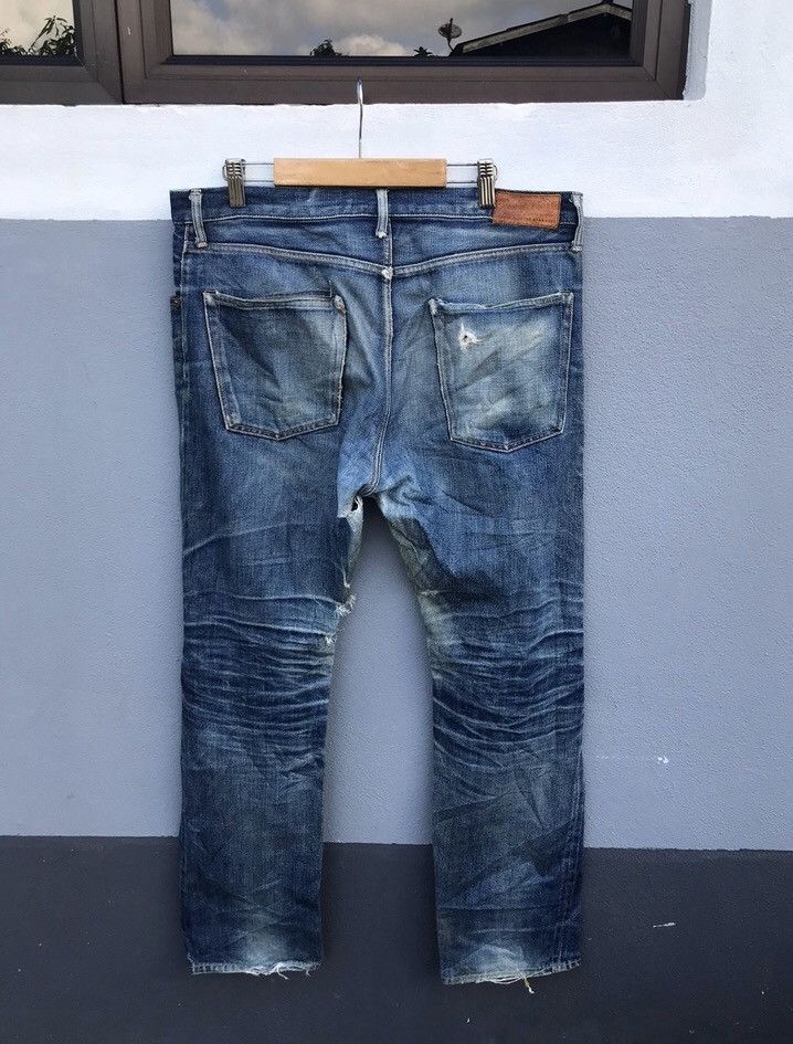 Vintage 32x28 vintage Phigvel rusty wash distressed blue denim jeans Size US 32 / EU 48 - 2 Thumbnail