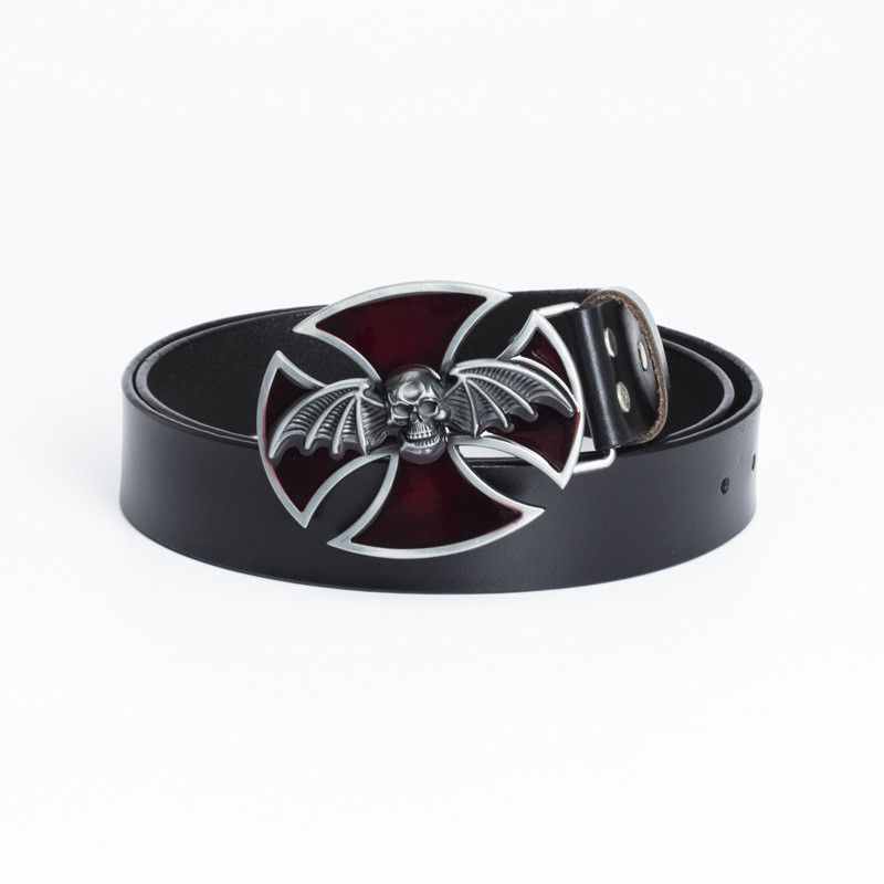 Leather 🔥Fashion retro personality belt Size ONE SIZE - 1 Thumbnail