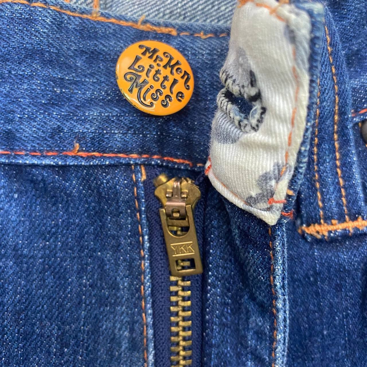 Japanese Brand X388 JAPAN Mr MEN X LITTLE MISS PAINTED DENIM Size US 31 - 6 Thumbnail