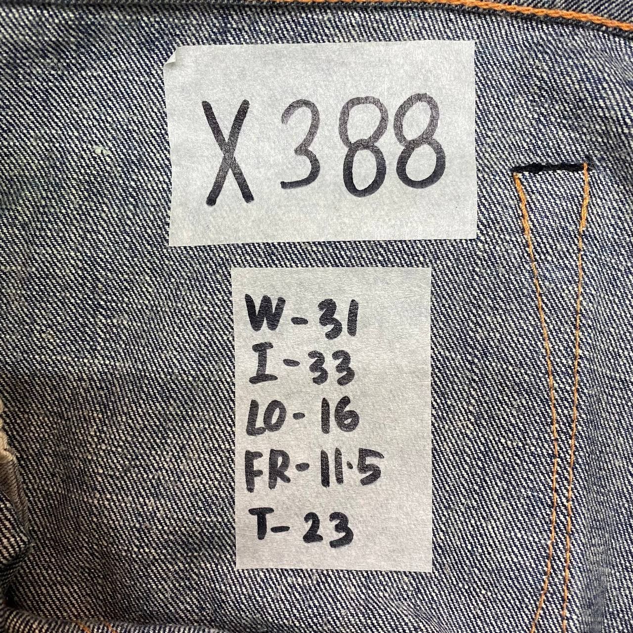 Japanese Brand X388 JAPAN Mr MEN X LITTLE MISS PAINTED DENIM Size US 31 - 7 Thumbnail