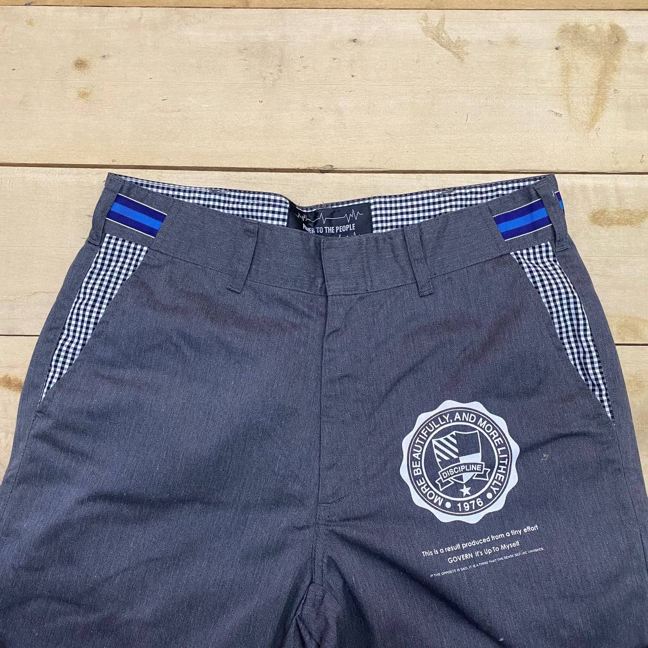 Japanese Brand X390 JAPAN POWER TO THE PEOPLE PANTS Size US 33 - 2 Thumbnail