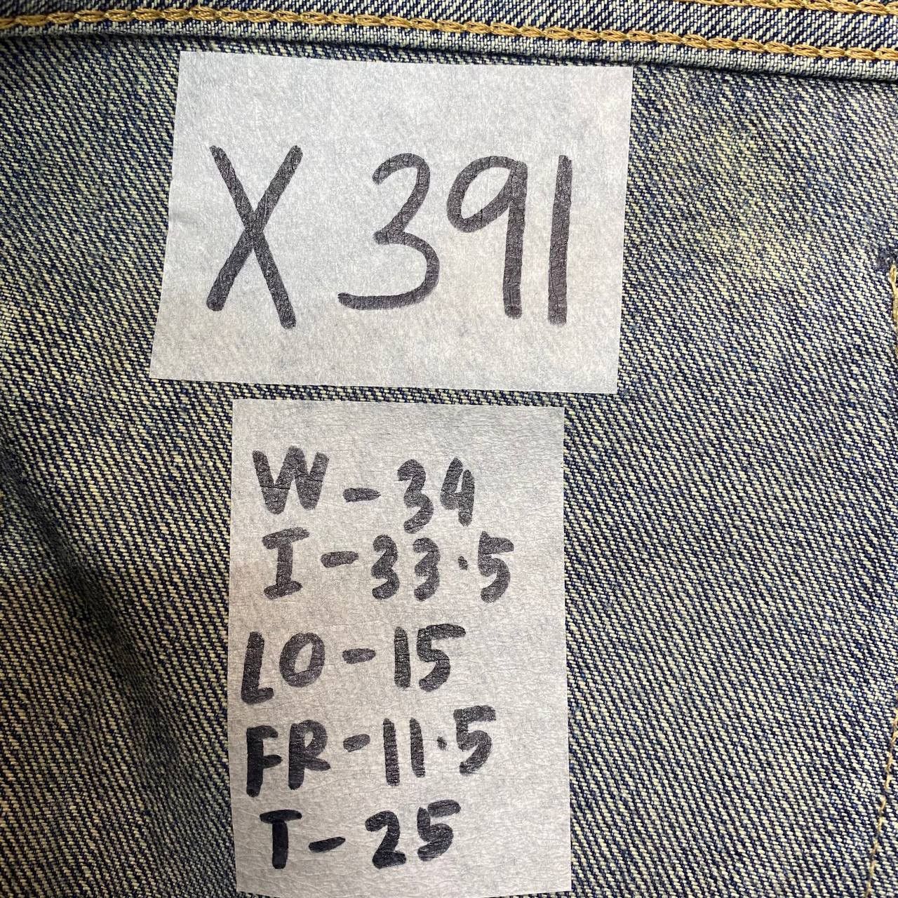 Edwin × Japanese Brand X391 JAPAN EDWIN 505Z SELVEDGE ACID WASH SLIMFIT DENIM Size US 34 / EU 50 - 10 Thumbnail