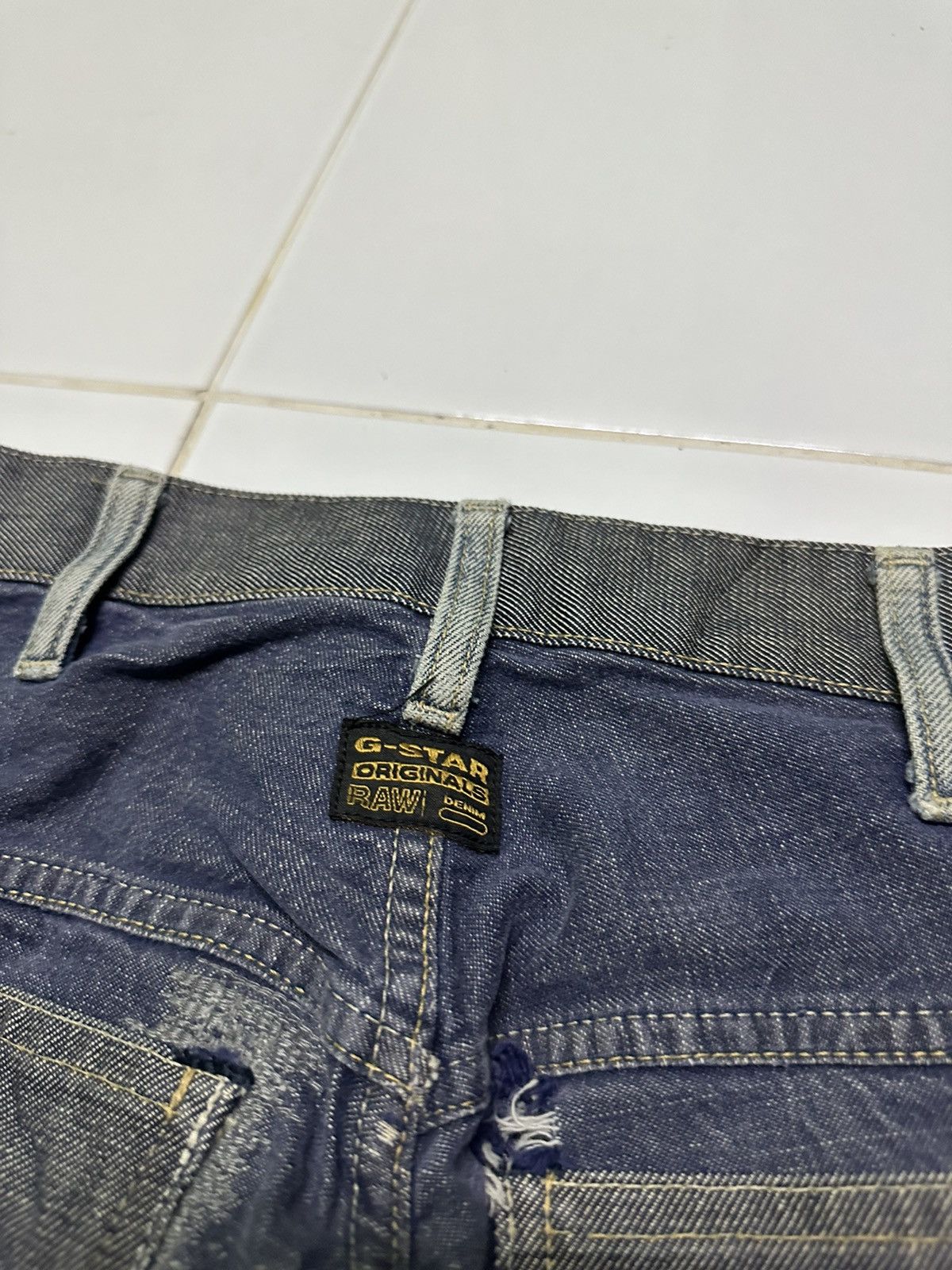 G-Star G star raw patern blue jeans Size US 31 - 7 Thumbnail