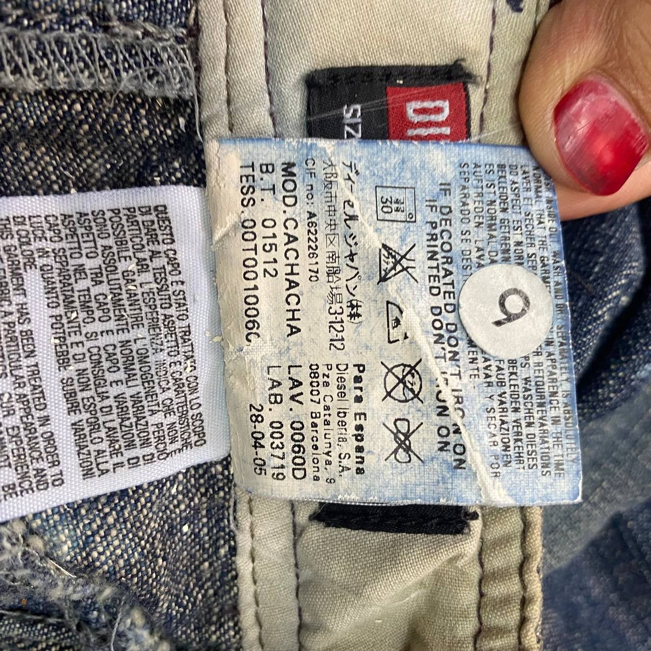 Diesel X392 DIESEL FLARED ACID WASH DENIM Size US 30 / EU 46 - 6 Thumbnail