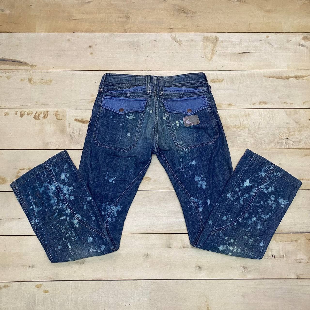 Diesel X392 DIESEL FLARED ACID WASH DENIM Size US 30 / EU 46 - 1 Thumbnail