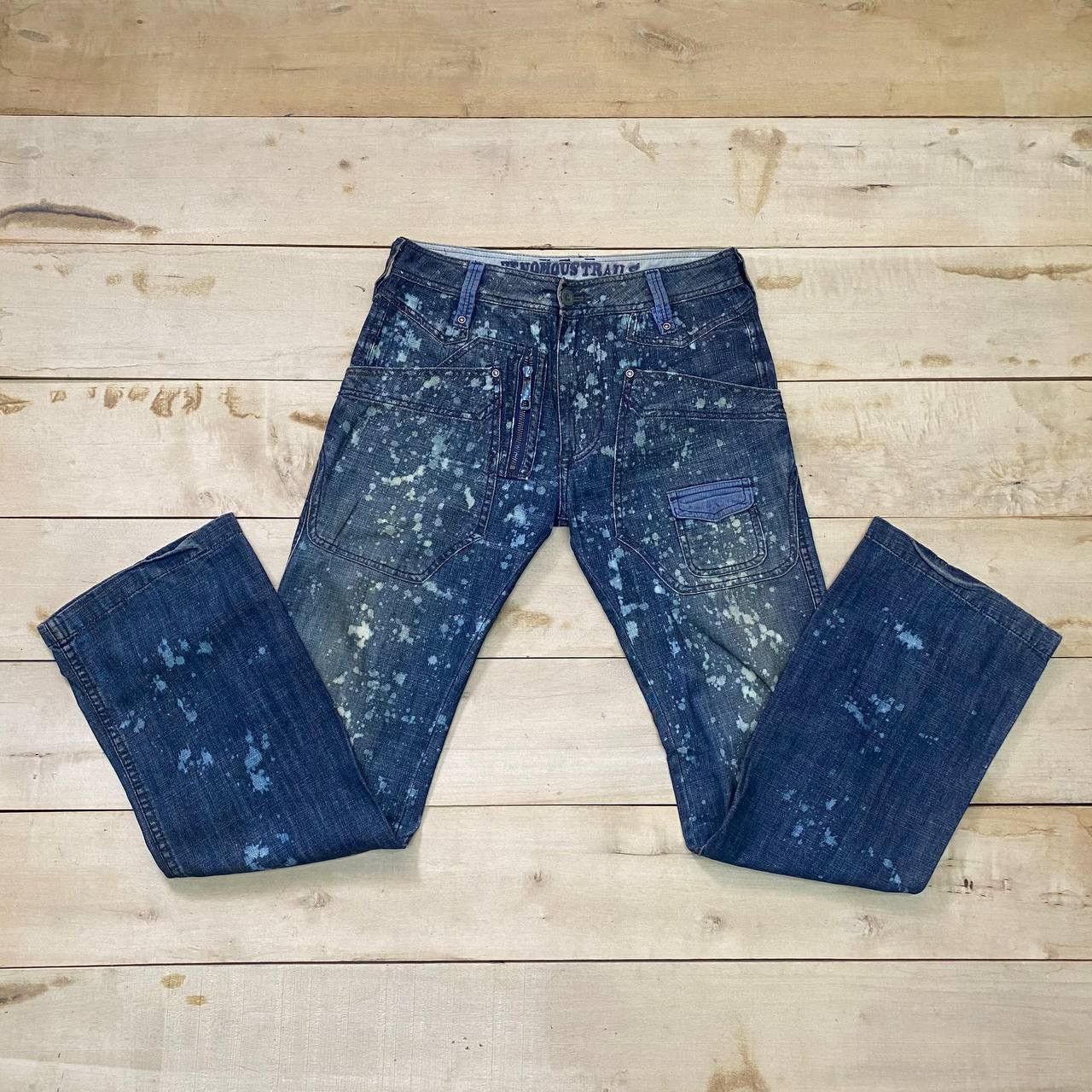Diesel X392 DIESEL FLARED ACID WASH DENIM Size US 30 / EU 46 - 3 Thumbnail
