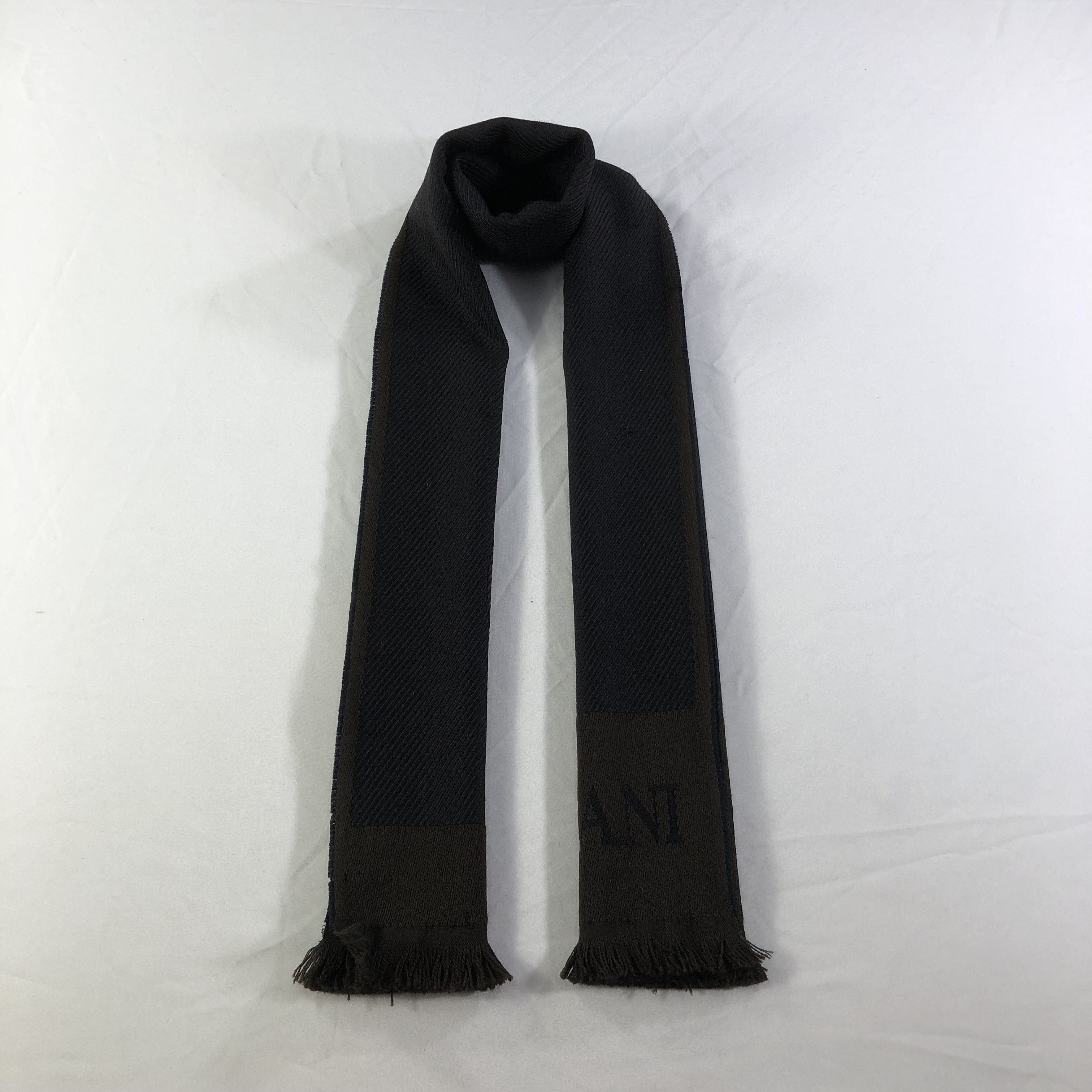 Giorgio Armani Giorgio Armani Wool Scarf Muffler V1421 Size ONE SIZE - 1 Thumbnail