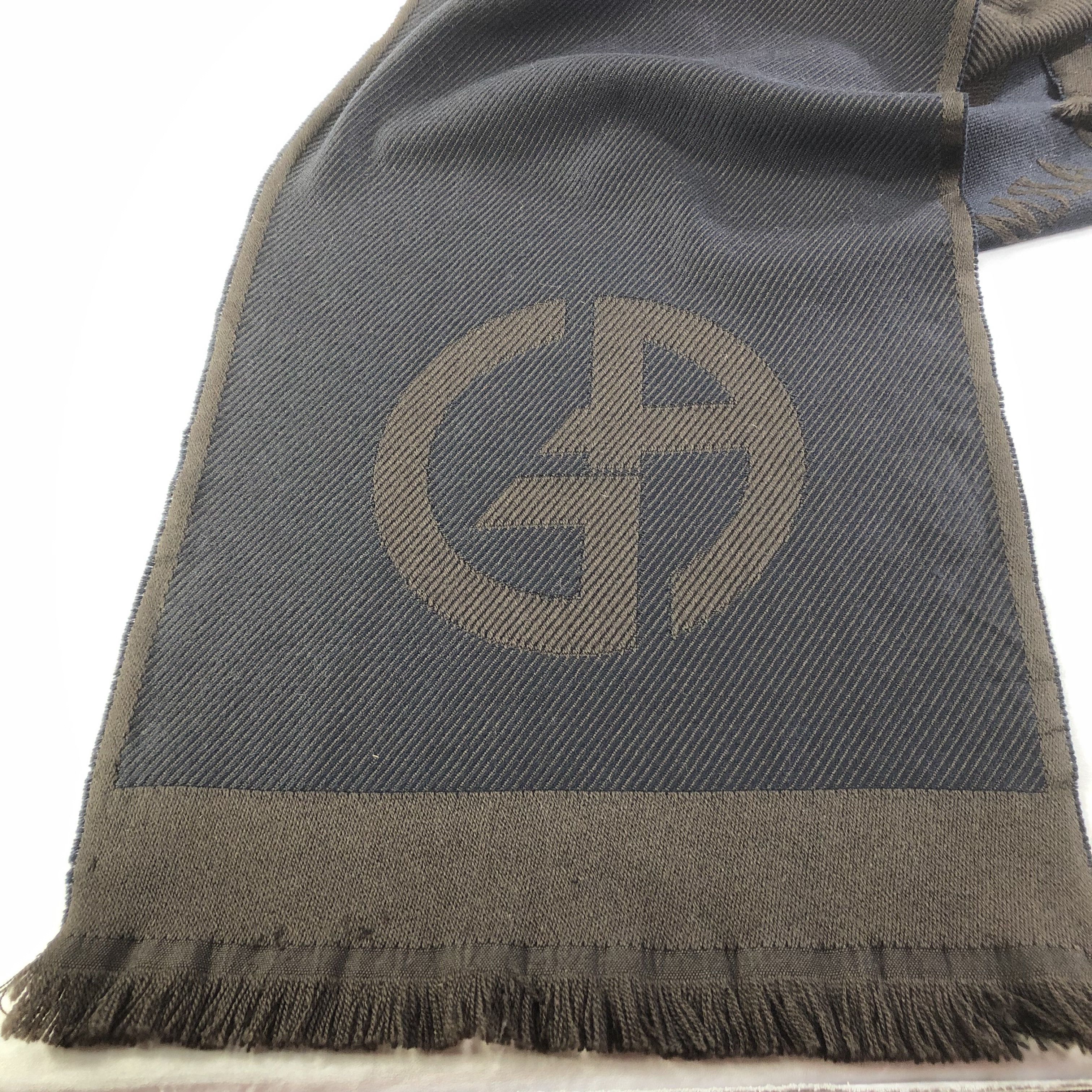Giorgio Armani Giorgio Armani Wool Scarf Muffler V1421 Size ONE SIZE - 11 Thumbnail