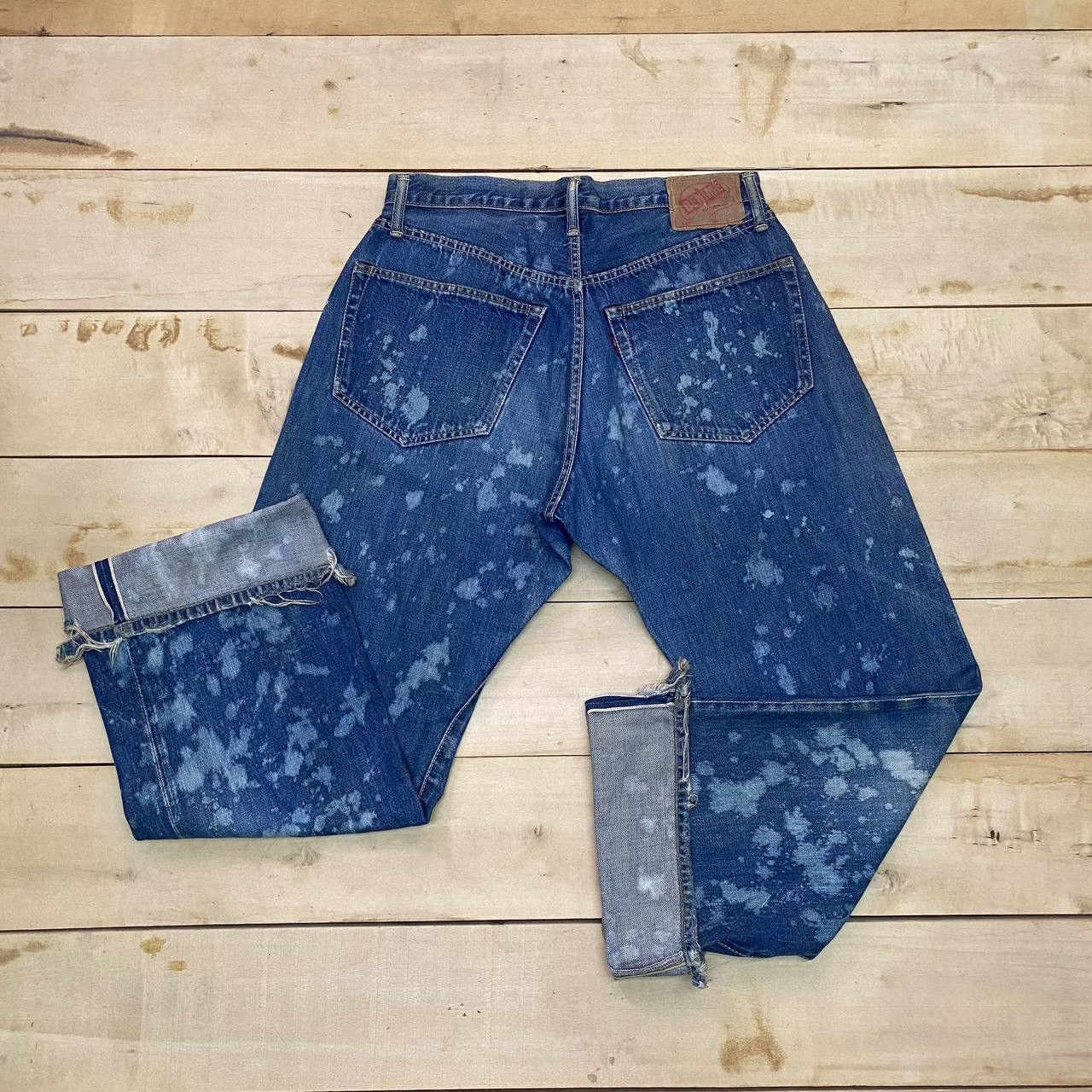 Denime × Japanese Brand X393 VTG DENIME JAPAN SELVEDGE ACID WASH DENIM Size US 31 - 1 Thumbnail