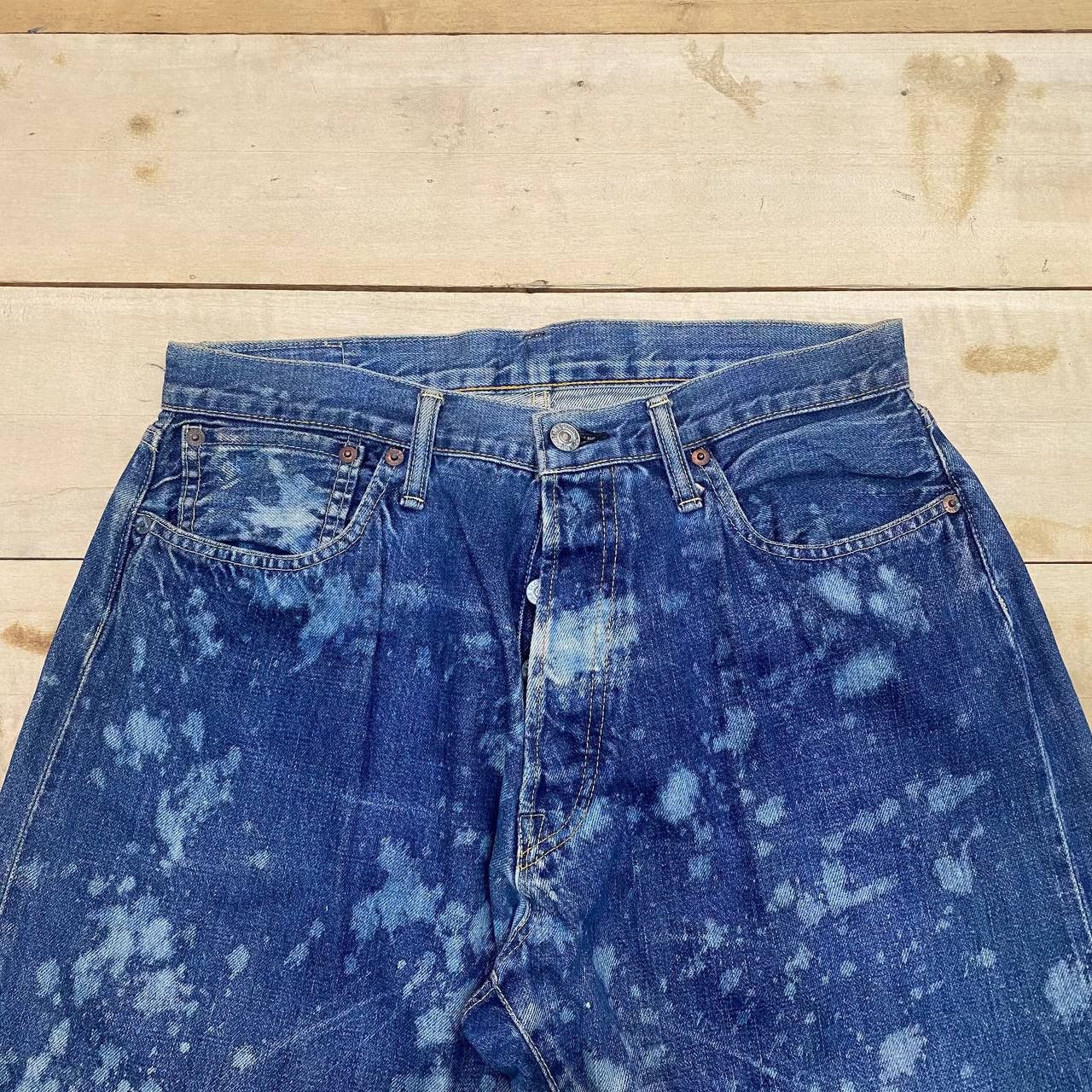 Denime × Japanese Brand X393 VTG DENIME JAPAN SELVEDGE ACID WASH DENIM Size US 31 - 4 Thumbnail