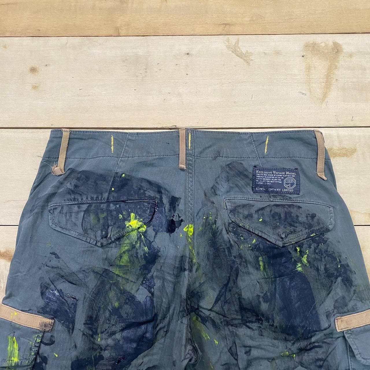 Edwin × Japanese Brand X394 JAPAN EDWIN EXCLUSIVE VTG PAINTER CARGO PANTS Size US 34 / EU 50 - 4 Thumbnail