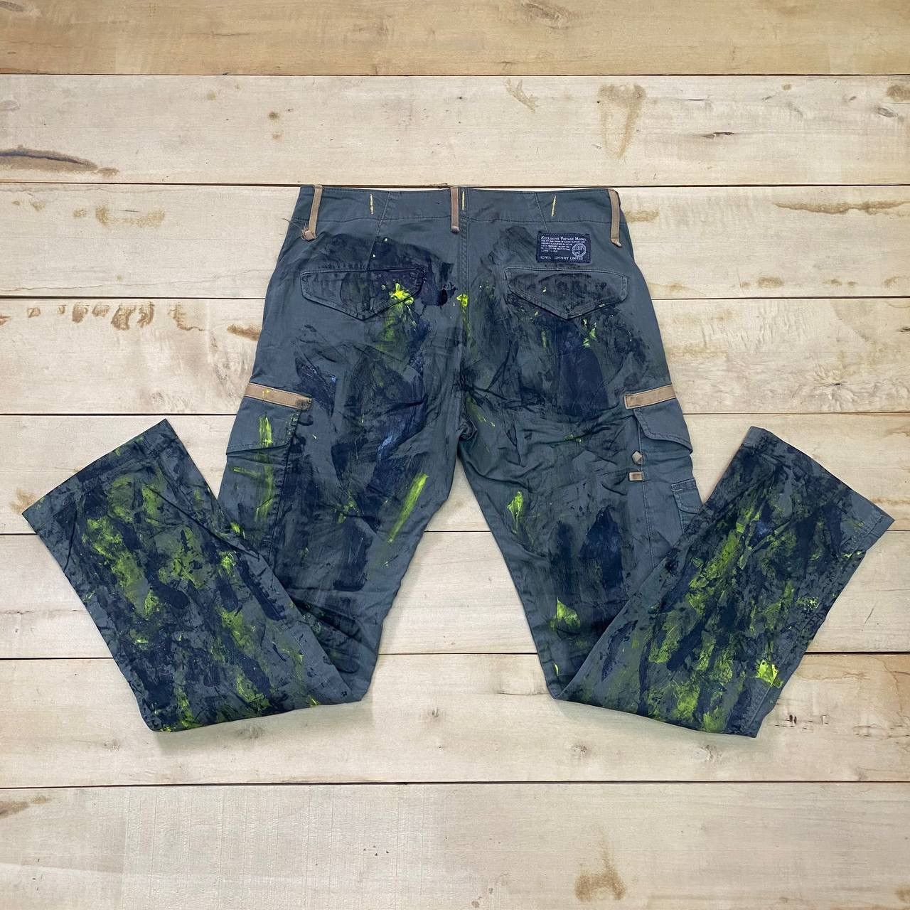 Edwin × Japanese Brand X394 JAPAN EDWIN EXCLUSIVE VTG PAINTER CARGO PANTS Size US 34 / EU 50 - 3 Thumbnail