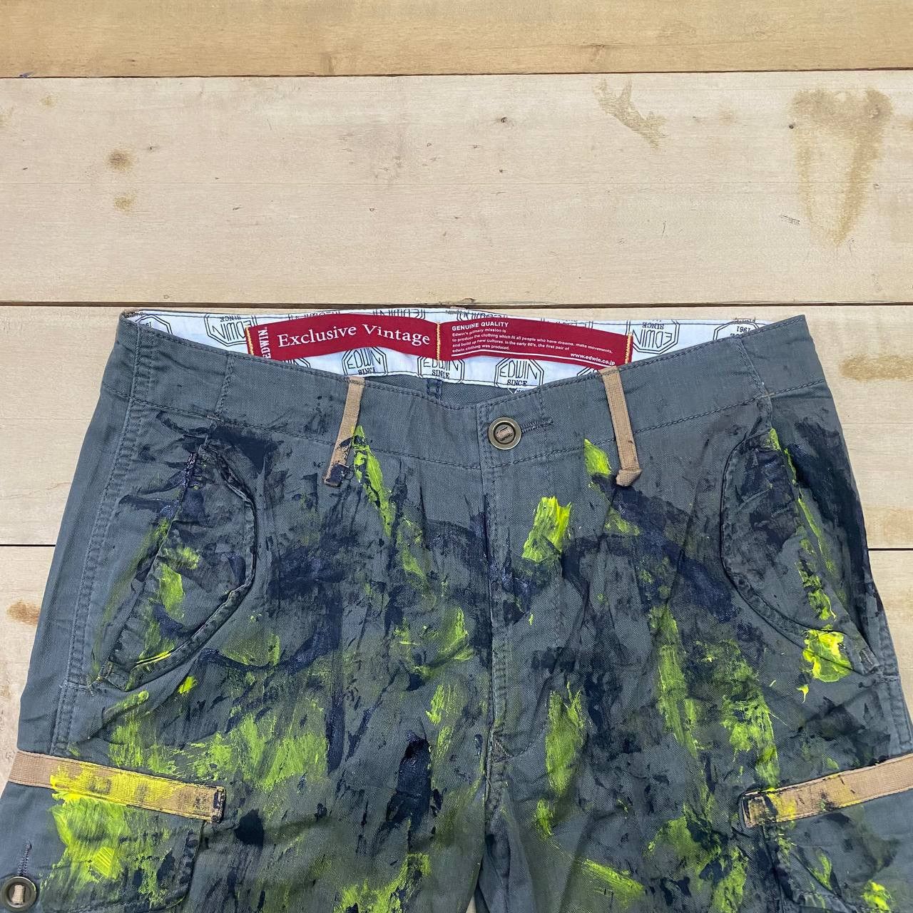 Edwin × Japanese Brand X394 JAPAN EDWIN EXCLUSIVE VTG PAINTER CARGO PANTS Size US 34 / EU 50 - 2 Thumbnail