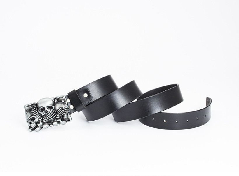 Leather 🔥Fashion retro personality belt Size ONE SIZE - 3 Thumbnail