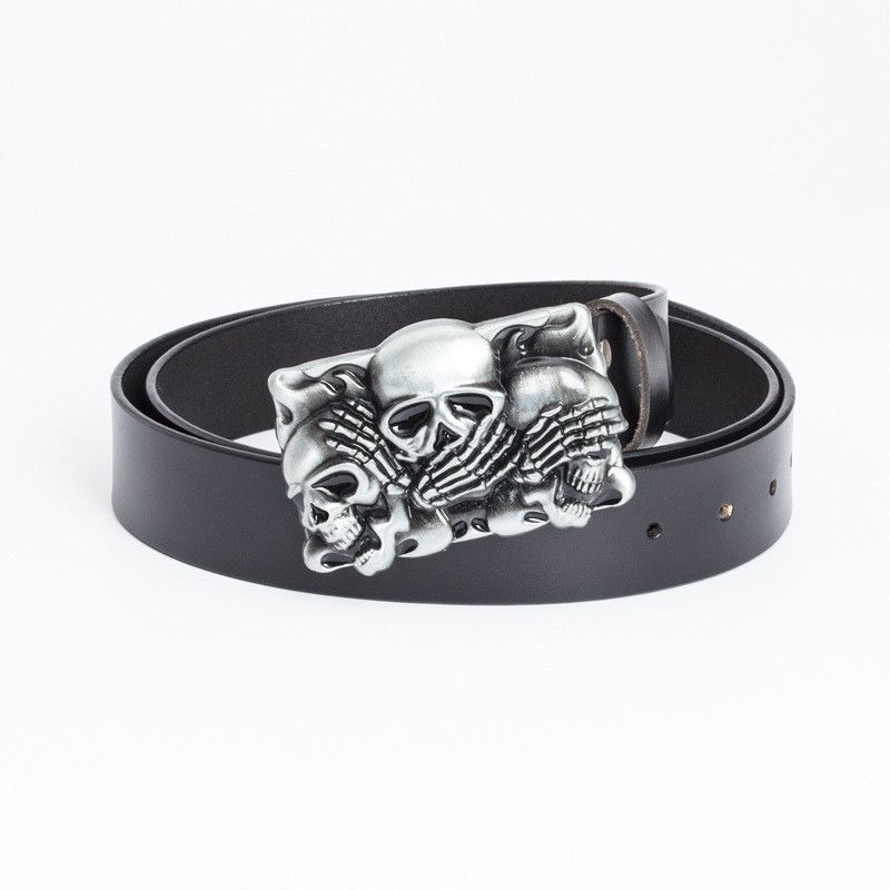 Leather 🔥Fashion retro personality belt Size ONE SIZE - 1 Thumbnail