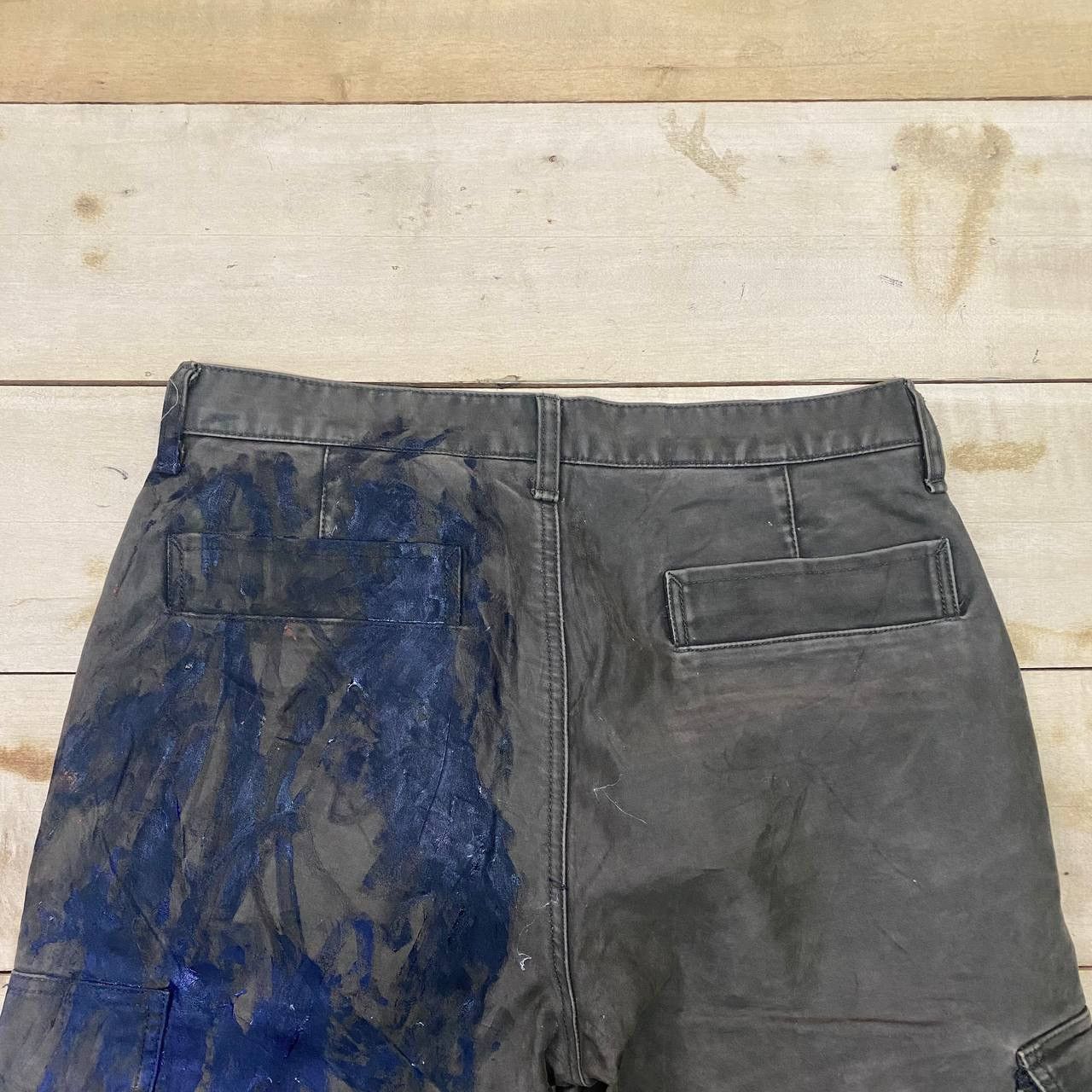 Japanese Brand X395 JAPAN 90s R LIMITED EDITION PAINT SPLASH CARGO PANTS Size US 31 - 2 Thumbnail