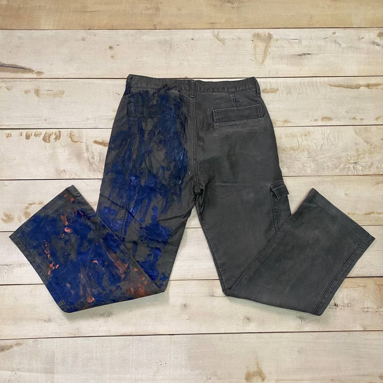 Japanese Brand X395 JAPAN 90s R LIMITED EDITION PAINT SPLASH CARGO PANTS Size US 31 - 1 Thumbnail