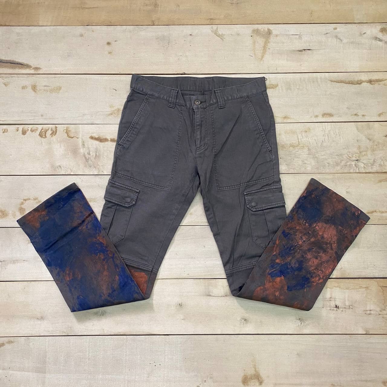 Comme Ca Ism × Japanese Brand X396 JAPAN COMME CA ISM ART PAINTED CARGO PANTS Size US 32 / EU 48 - 2 Thumbnail